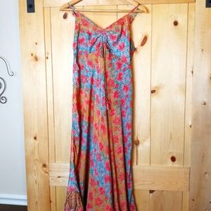 Karma Highway | Dresses | Karma Highway Dress Style Boho Floral Maxi Halter  Neck Multicolor One Size New | Poshmark